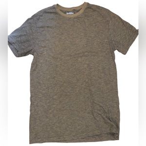 Men’s light brown striped GoodFellow tee size small